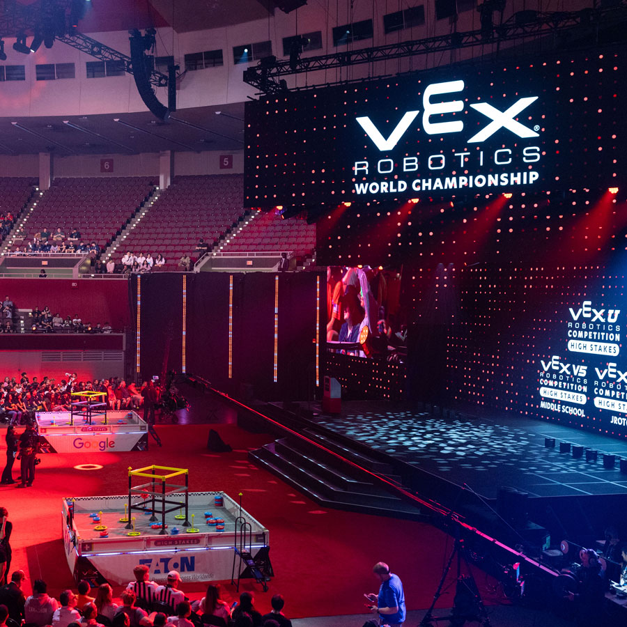 the stage at the VEX Robotics World Championship