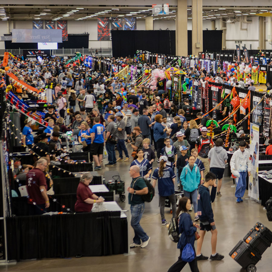 Overview or the pit area at VEX Robotics World Championship