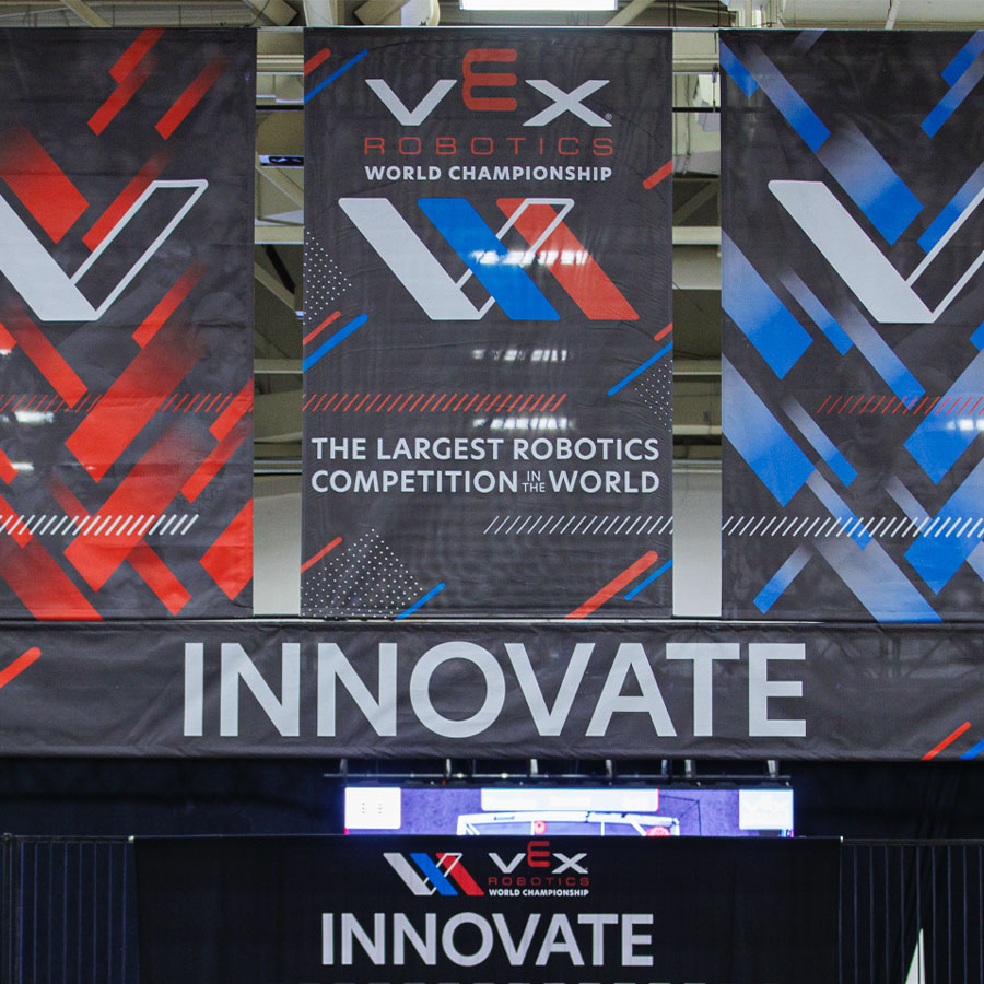 Innovate Division sign at VEX Robotics World Championship