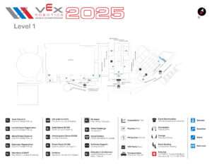 VEX Worlds Venue Maps May 12-14 Level 1