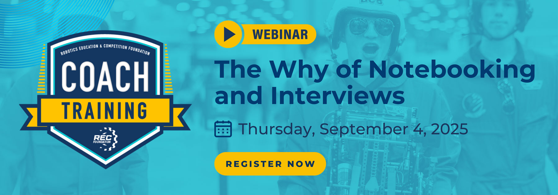 Coach Training Webinar: The Why of Notebooking and Interviews. Thursday, September 4, 2025