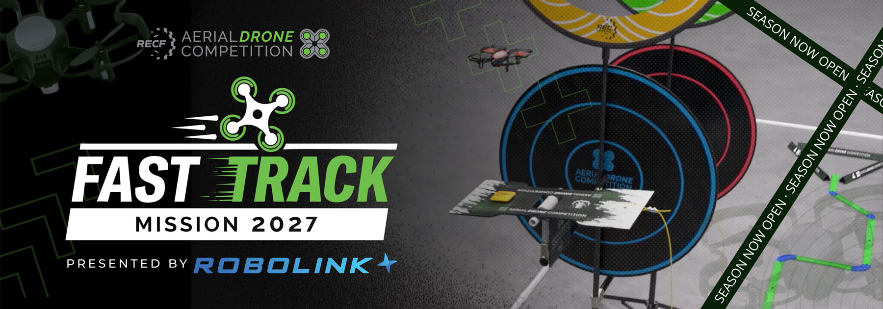 Aerial Drone Competition Fast Track Robolink Banner