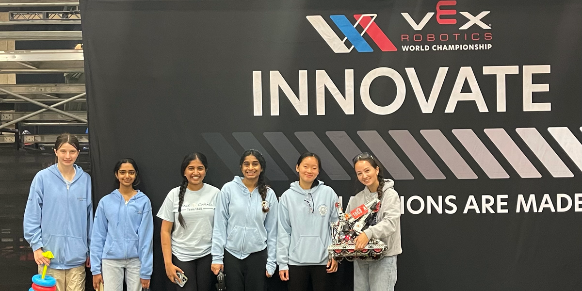 Space Cookies, VEX team 1868A, at the 2025 VEX Robotics World Championship.