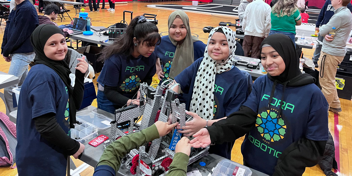 Fora Robotics team at VEX Robotics World Championship