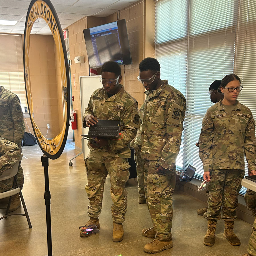 JROTC students participate in Aerial Drone Competition